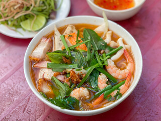 Bun Mam noodles soup - one of famous Vietnamese noodles