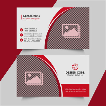 vector real estate business card design with free vector and suitable for all property-related businesses