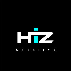 HIZ Letter Initial Logo Design Template Vector Illustration