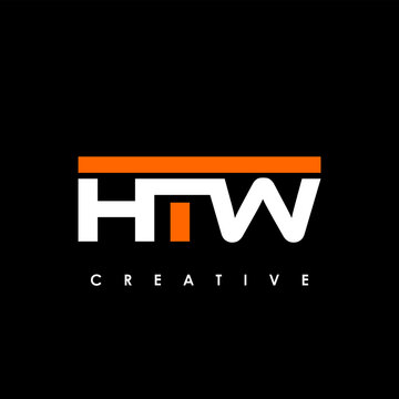 HTW Letter Initial Logo Design Template Vector Illustration