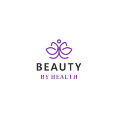 Health vector logo template in luxury style for health clinic