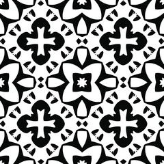 Obraz premium Black and white texture. seamless geometric pattern. 