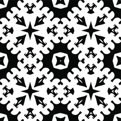  Black and white texture. seamless geometric pattern. 