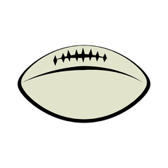 Rugby football ball isolated on a white background in EPS10