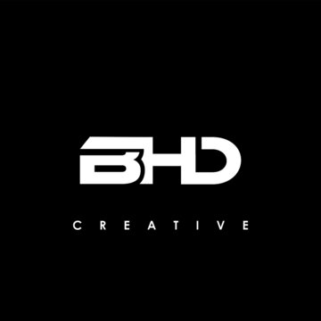 BHD Letter Initial Logo Design Template Vector Illustration
