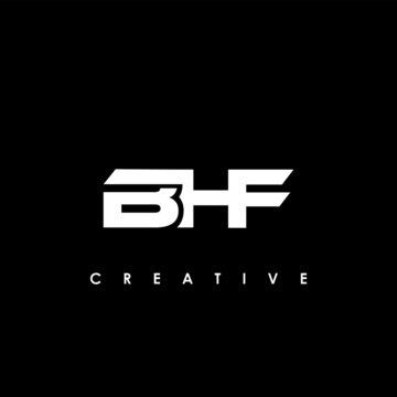 BHF Letter Initial Logo Design Template Vector Illustration