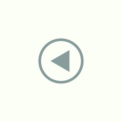 Play button icon in trendy flat style isolated on grey background. Play symbol for your web site design, logo, app, UI. Vector illustration