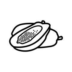 papaya icon vector illustration design