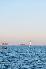 Obraz premium City landscape of Crimea and the Black Sea coast Resort town