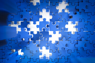missing pieces of jigsaw