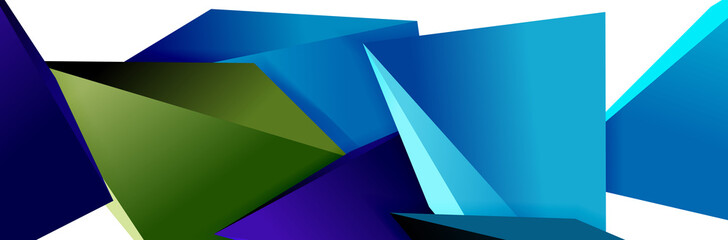 Triangle mosaic abstract background, 3d triangular low poly shapes. Geometric vector illustration for covers, banners, flyers and posters and other