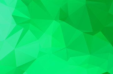 Obraz premium Abstract green vivid wallpaper mosaic background. Geometric triangle