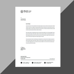 Obraz premium Elegant letterhead template design in minimalist style.