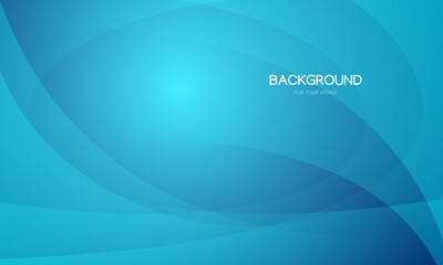 Abstract background vector illustration. Gradient blue with curve lines and geometric shapes composition.