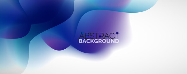 Fluid color gradient abstract background, trendy colorful wallpaper. Vector illustration for placards, brochures, posters, banners and covers