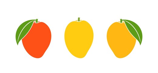 Mango logo. Isolated mango on white background