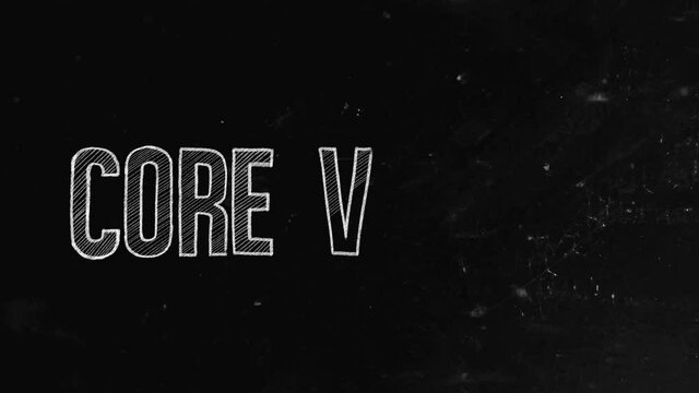 Core values concept written on blackboard. A value system is a set of consistent values used for the purpose of ethical or ideological integrity