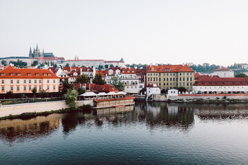 Fototapeta na wymiar travel, view of the old town country, beautiful panorama