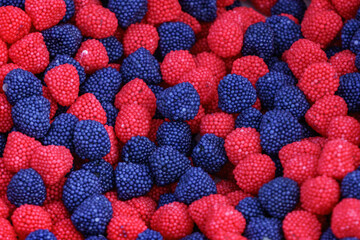 Jelly sweets, colorful chewing candies
