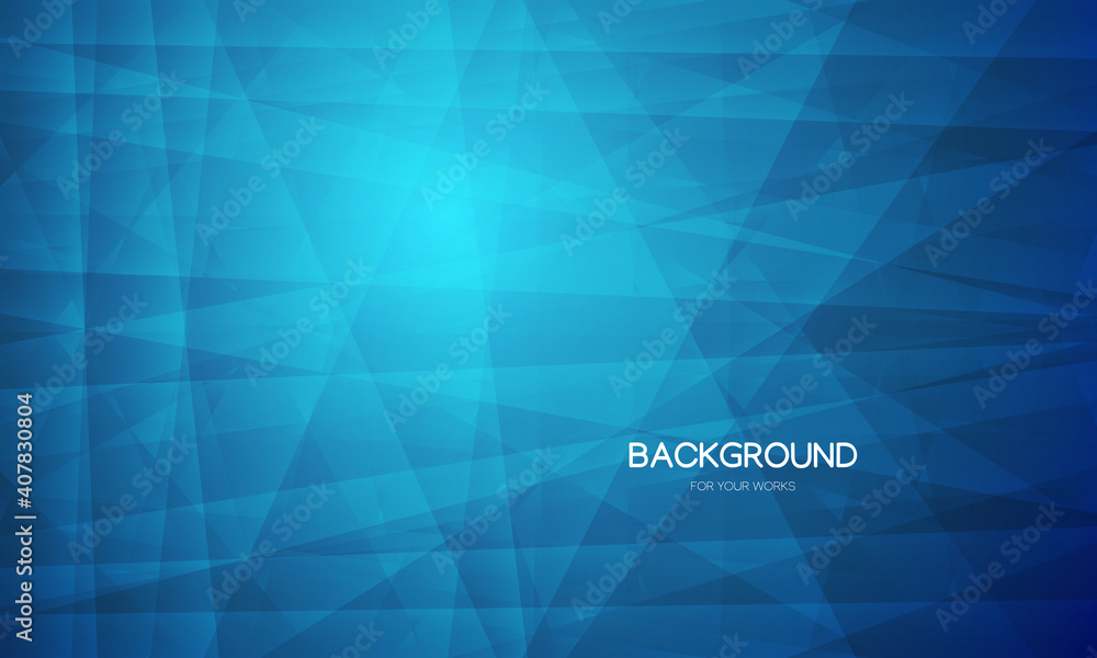 Aufkleber Abstract background vector illustration. Gradient blue with geometric shapes composition.