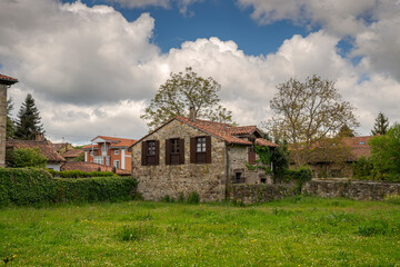 Fototapeta na wymiar Traditional architecture in the city of Lierganes, province of Cantabria, Spain
