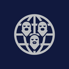Transnational crime icon