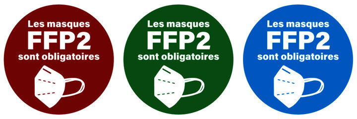 Obraz premium FFP2 masque la pandémie de virus Corona obligatoire