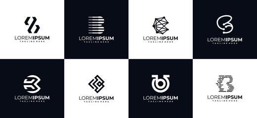 Abstract logo b collection