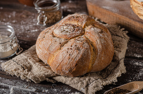 Homemade rustic bread