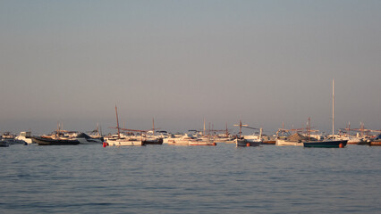 Fototapeta premium Barcas en el mar