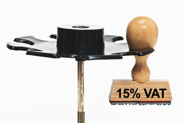 stamp 15 percent VAT