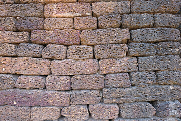 Laterite stone texture background close up