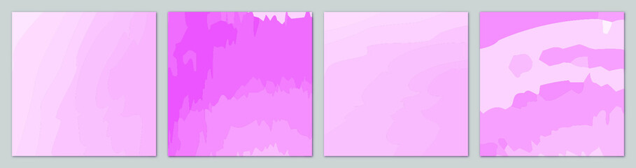 Set of pink vector abstract background templates