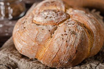 Homemade rustic bread