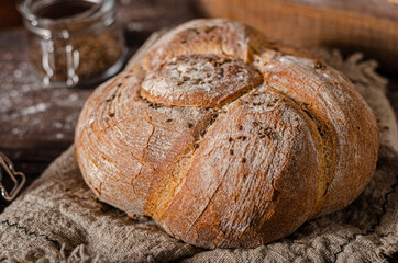 Homemade rustic bread