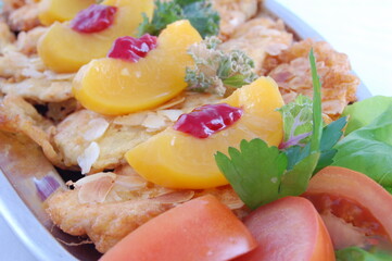 Party food, a sumptuous dinner.