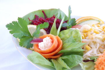 Party food, a sumptuous dinner.