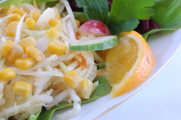 Party food, a sumptuous dinner.