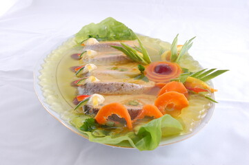 Party food, a sumptuous dinner.