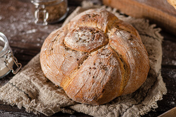 Homemade rustic bread