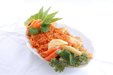 Party food, a sumptuous dinner.