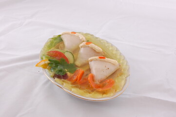 Party food, a sumptuous dinner.