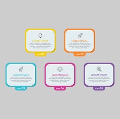 Infographic design vector and marketing icons can be used for workflow layout, diagram, annual report, web design.