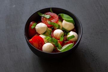 Italian food Bocconcini, Tomato and Basil Salald