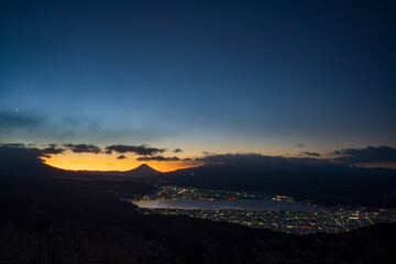 sunrise in the mountains