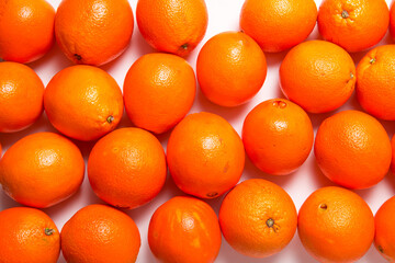 Lot of fresh Citrus Orange Fruits