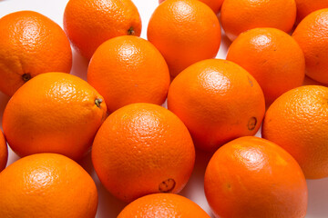 Lot of fresh Citrus Orange Fruits