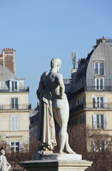 Sculpture du jardin des Tuileries à Paris, France