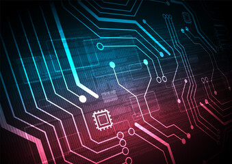 Obraz premium Circuit technology background