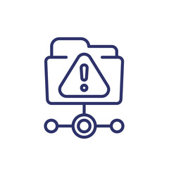 ftp warning or error line icon